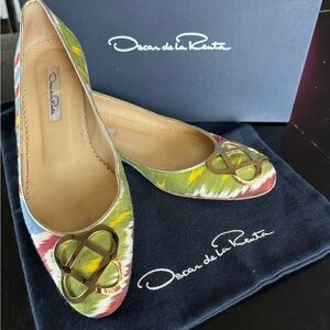 ⭐️VINTAGE⭐️ Oscar de la Renta multicolor flats